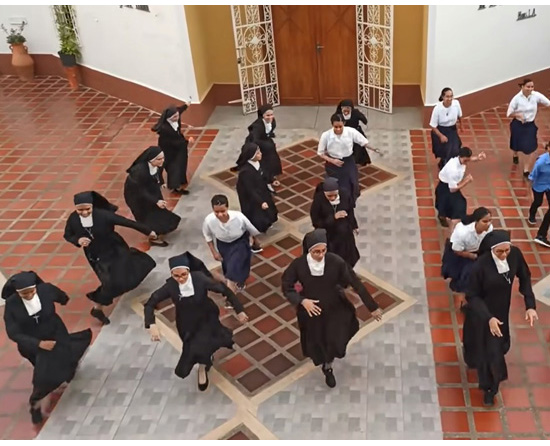 Nuns dancing to Jerusalem
